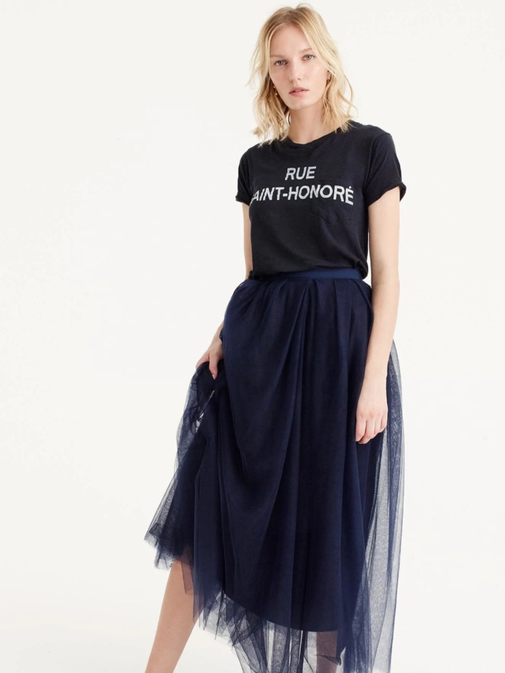 Jcrew tulle maxi skirt